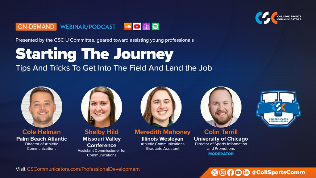 On-Demand Webinar: Starting the Journey: Tips and tricks to get into the field and land the job 